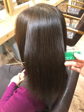 ロング パーマ little広島所属・縮毛矯正/髪質改善 矢川 純のヘアスタイル