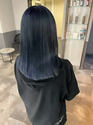 セミロング 艶髪/韓国レイヤー イノウエヒロキのヘアスタイル