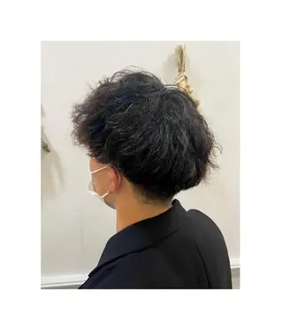 ショート パーマ やました りなのヘアスタイル