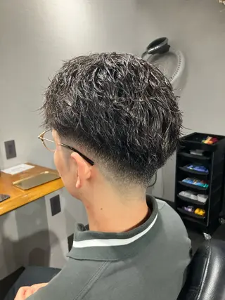 ショート パーマ メンズ メンズ/ケアパーマ /hayashiのヘアスタイル