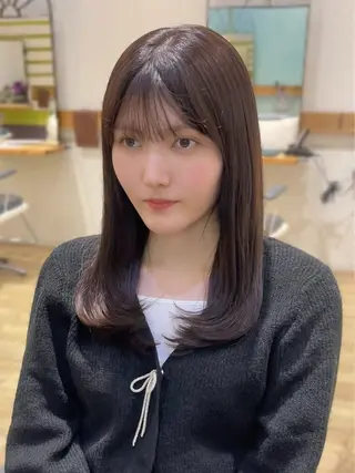 ロング 大人可愛い透明感🌟 小顔・韓国髪🌟野中のヘアスタイル