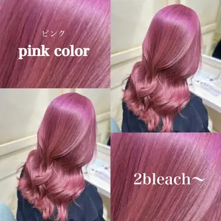 セミロング カラー 🦋ブリーチカラー/ 専門Aya💖のヘアスタイル