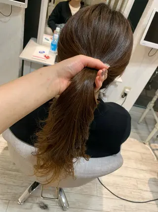 ロング パーマ if所属・大崎if ほりはるかのヘアスタイル