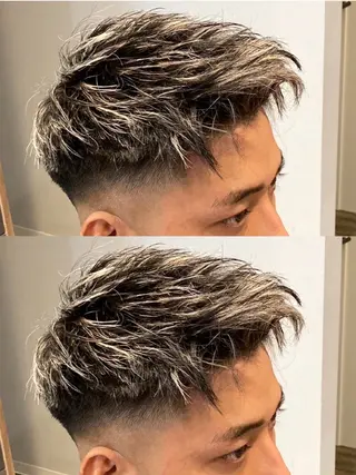 ショート カラー NIENTE【ニエンテ】所属・津市メンズ特化 SHINGOのヘアスタイル
