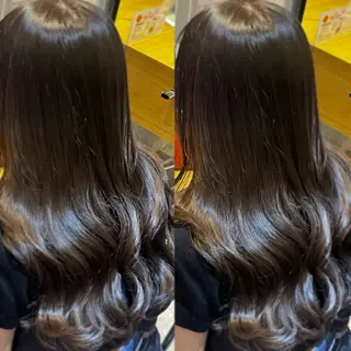 ロング カラー ラフィスヘアードープ所属・レイヤーと透明感の アユカ 新宿🦖のヘアスタイル