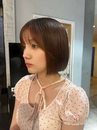 ショート ボブ/ショート カットモデル夏海のヘアスタイル