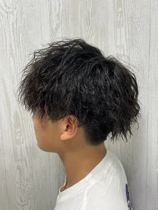 ショート パーマ 阿部 海翔のヘアスタイル