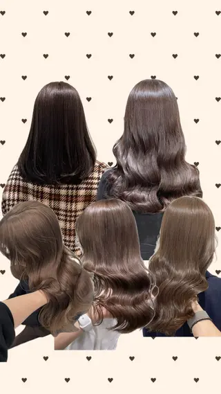 セミロング カラー ヘアアレンジ Ella所属・nana【艶髪】/ レイヤー/縮毛矯正のヘアスタイル