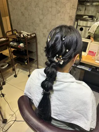 ヘアアレンジ 韓国レイヤー/カラー 🐈‍⬛💗miyuのヘアスタイル