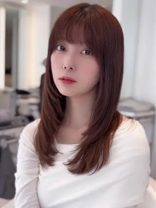 ミディアム ✨上品可愛い 垢抜けカラー/後藤✨のヘアスタイル