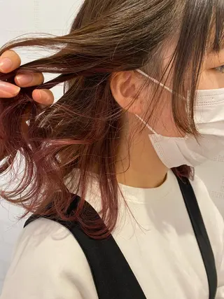 ミディアム カラー 透明感カラーブリーチ 🌼シゲモトアヤ🌼のヘアスタイル