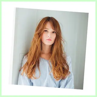 ロング カラー パーマ (スタイリスト)牧 好美のヘアスタイル
