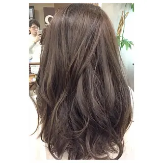 セミロング カラー パーソナルカラー診断 できます　木曽　主博のヘアスタイル