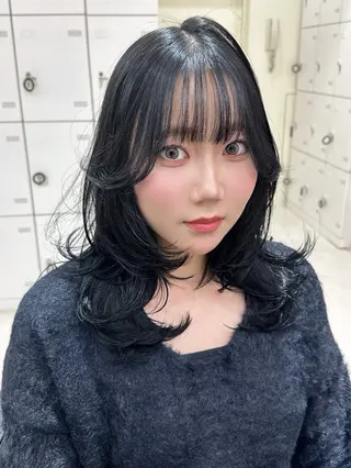 ロング カラー ヘアアレンジ 艶カラー/ハイトーン /レイヤーカットのヘアスタイル