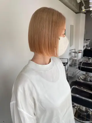 ショート カラー silo所属・silo MOKA 顔周りカット🦦のヘアスタイル