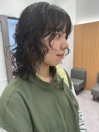 ミディアム パーマ gotoday shaire salon 神戸三宮所属・ショート/パーマ/ MIOのヘアスタイル