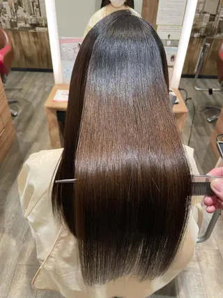 ミディアム カラー 縮毛矯正/髪質改善/ 石橋代智のヘアスタイル