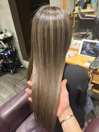 ロング カラー ヘアアレンジ Aloa横浜所属・トップスタイリスト Shoyaのヘアスタイル