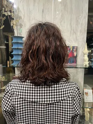 ミディアム パーマ フクシマ ココのヘアスタイル