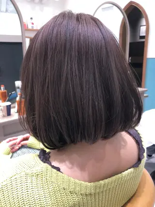 ミディアム カラー 似合わせボブ💓/ 美髪縮毛✨豊嶋龍佑のヘアスタイル