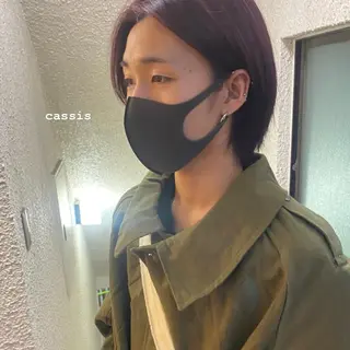 ショート カラー メンズ niconail 千歳烏山店所属・niconail 🧣ayu 📍烏山のネイルデザイン