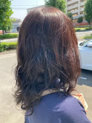 セミロング 大谷 亜依のヘアスタイル