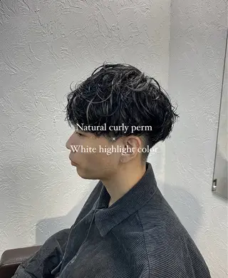 ショート パーマ メンズ Fun +所属・👑カラーリスト👑 /石塚恒太郎のヘアスタイル