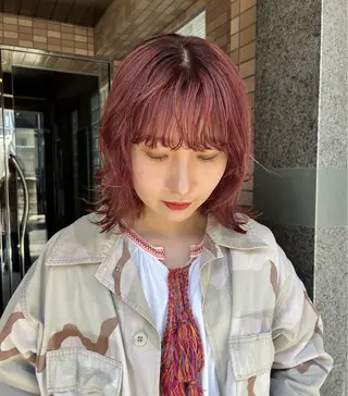 ミディアム カラー Halo所属・カットモデル募集中 IKUMI🎀のヘアスタイル