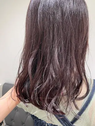 セミロング カラー 【暖色カラー特化】 中山由梨のヘアスタイル