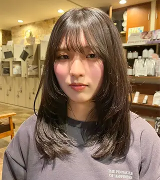 セミロング たおさき/レイヤー /似合わせショートのヘアスタイル