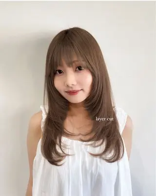 ロング カラー sora/レイヤー/ 似合わせカット🎀のヘアスタイル