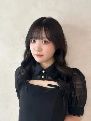 セミロング 🌷HARU 暖色/ヘアセット🫧のヘアスタイル