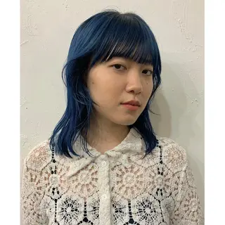 セミロング カラー MEY HAIR所属・カットモデル 募集Narumi🌸のヘアスタイル