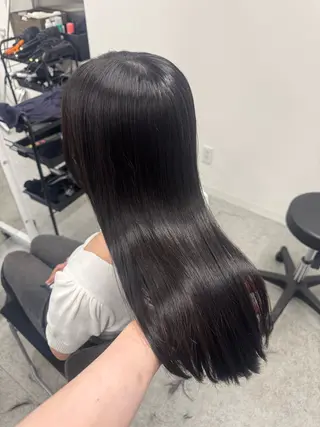 カラー 🩶niina 暗髪韓国系カラー🩶のヘアスタイル