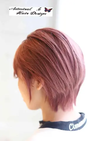 ショート カラー アドミラルYoshi oのヘアスタイル