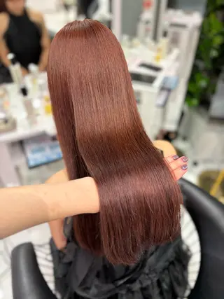 ロング カラー Sakuraෆ˚* 艶カラー×まつパ💖のヘアスタイル