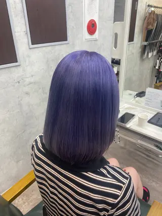 ミディアム カラー limitみづき🌙 ブリーチカラーのヘアスタイル
