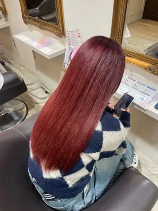 ロング カラー メンズ 暖色/艶髪/ 透明感カラー/なおとのヘアスタイル