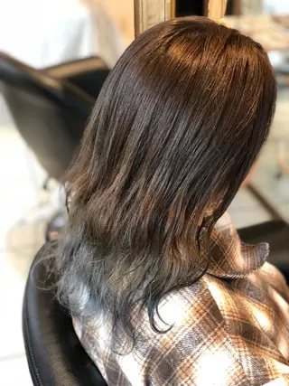 セミロング 永井大樹✨ 透明感カラー✨のヘアスタイル