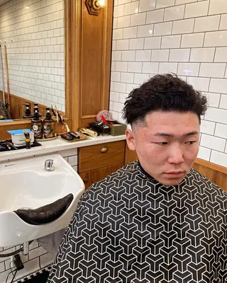 ショート パーマ メンズパーマ メンズカットYUKIのヘアスタイル