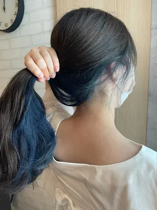 ロング 🦄艶カラー×韓国 NANA💎🐬のヘアスタイル