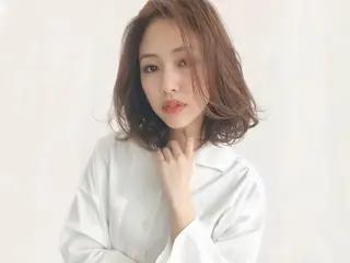 ミディアム カラー Natura 八事店のヘアスタイル