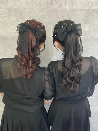 ロング ヘアアレンジ ヘアセット/エクステ cocoro🐹🎀のヘアスタイル