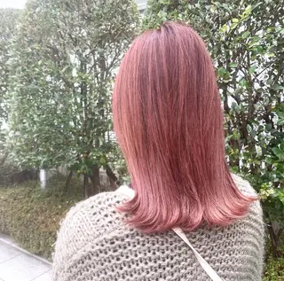 ミディアム カラー ヘアアレンジ ハイトーン/美髪矯正 🍃大江拓実のヘアスタイル