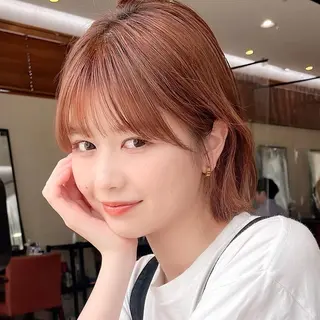 ショート カラー 🌱小顔ヘア/ボブ ミディアム/双葉🌱のヘアスタイル