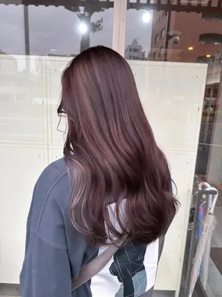 セミロング カラー 高橋 みく/ minim 暖色のヘアスタイル