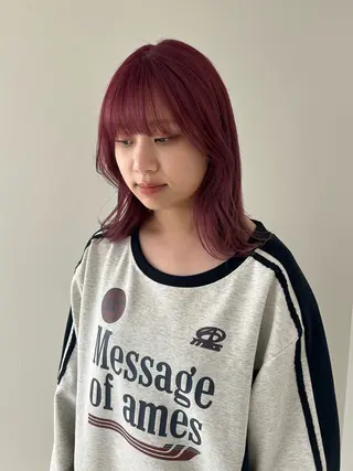 ミディアム カラー lomalia daisukeのヘアスタイル