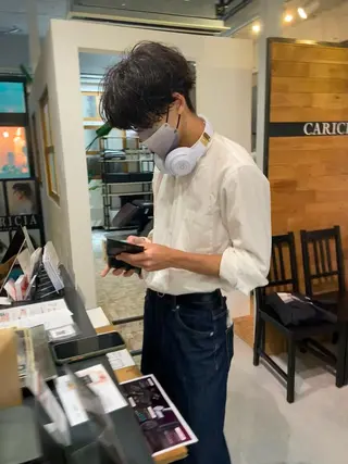 カラー メンズ 田中 あやなのヘアスタイル