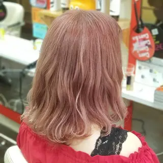 ミディアム カラー 植田 /エクステ /ブリーチ/髪質改善のヘアスタイル