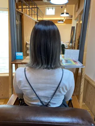 ミディアム カラー LaciTa hair design所属・吉村 萌のヘアスタイル